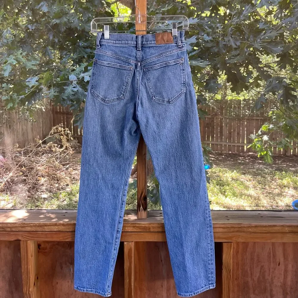 Madewell Women's 90's Straight Jeans Light Wash High Waisted Size 24